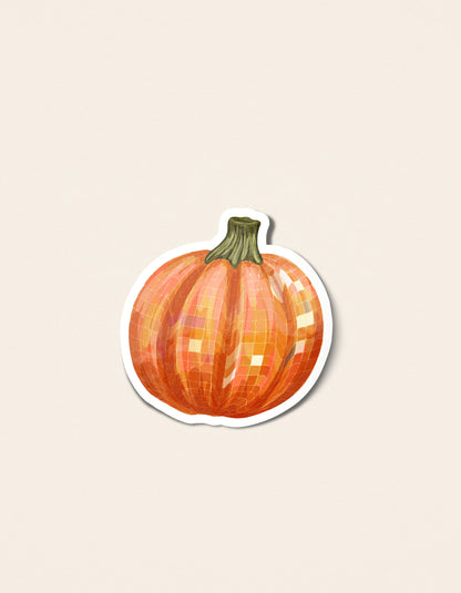 Disco Pumpkin Sticker