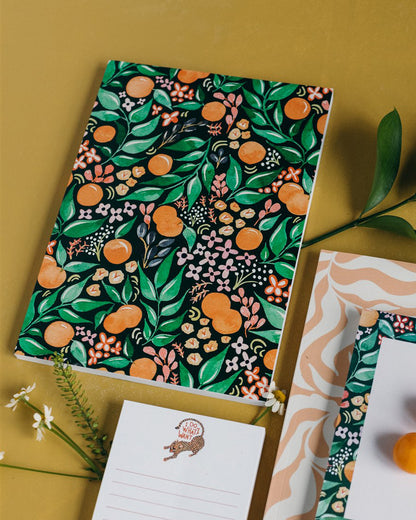 Fruitful Oranges Softcover Notebook