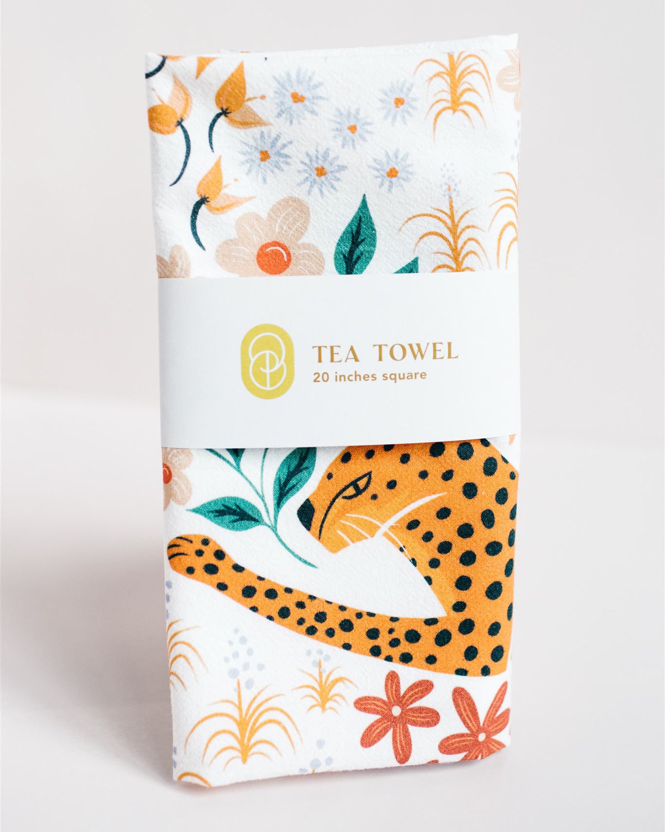 Cheetah Flour Sack Tea Towel