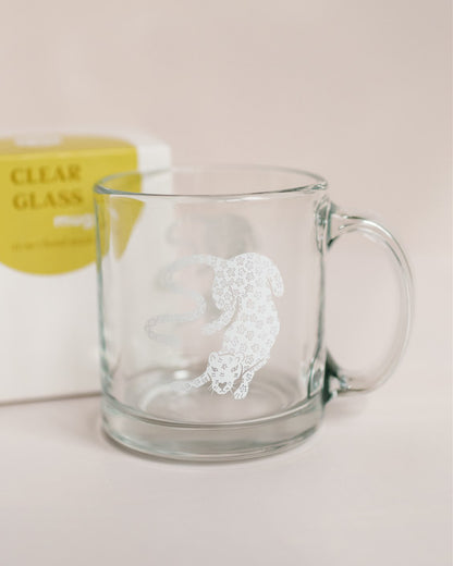 Daisy Jaguar Glass Mug