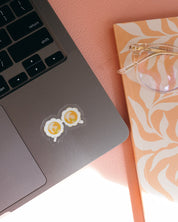 Sunny Daisies Transparent Sticker