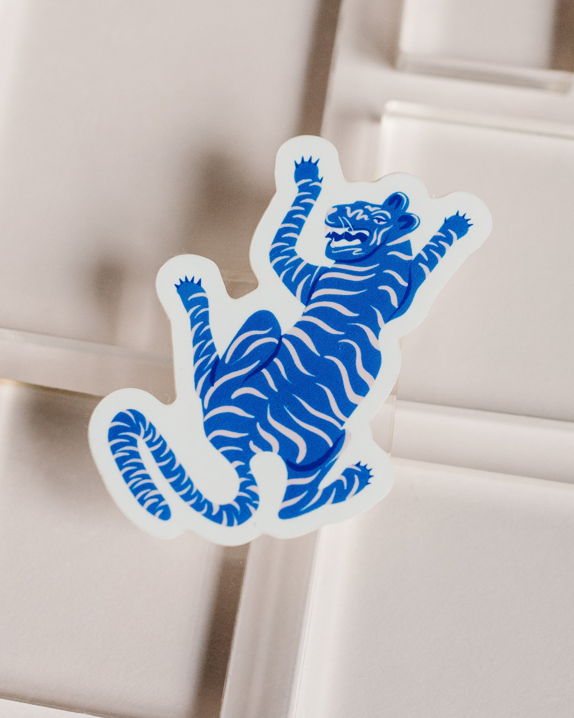 blue tiger sticker