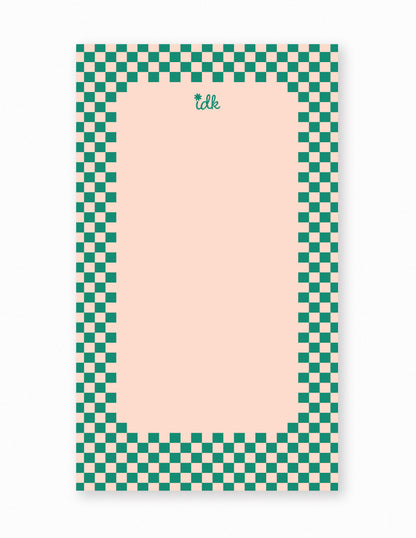 Checkered IDK Notepad