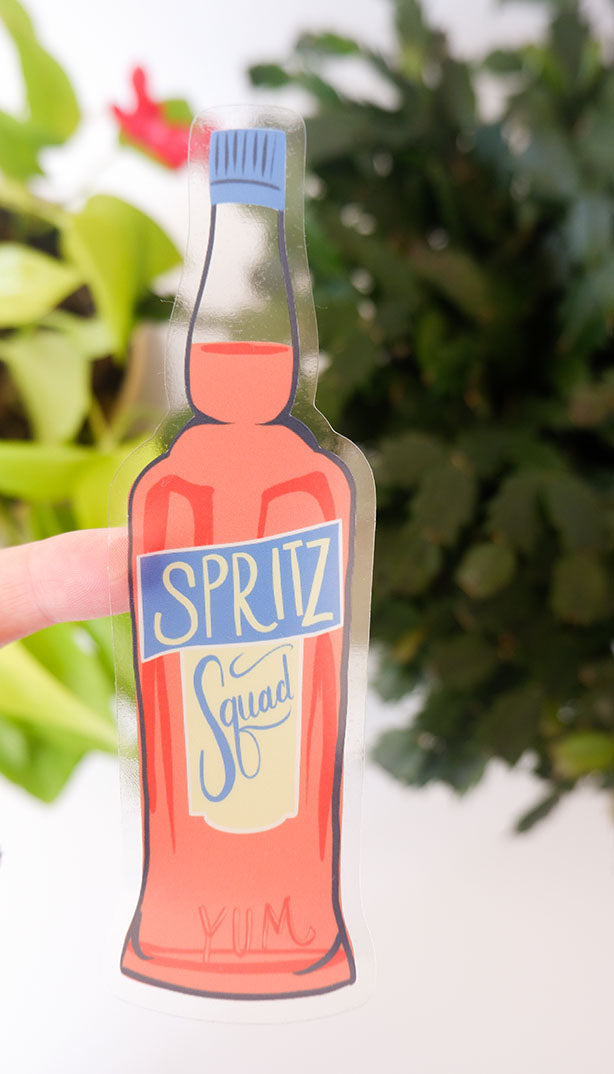 Spritz Squad Clear Sticker – One and Only Paper
