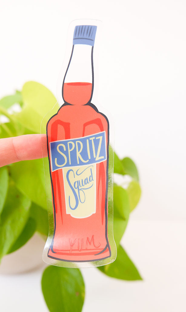 Spritz Squad Clear Sticker – One and Only Paper