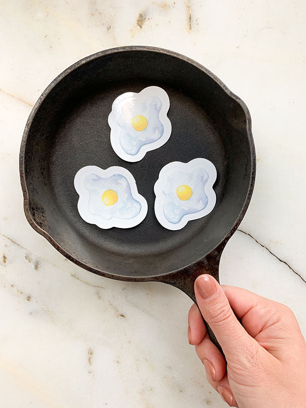 transparent egg watercolor illustration sticker