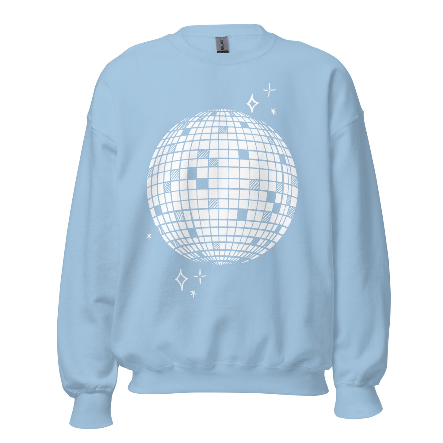 Disco Ball Sweatshirt in White
